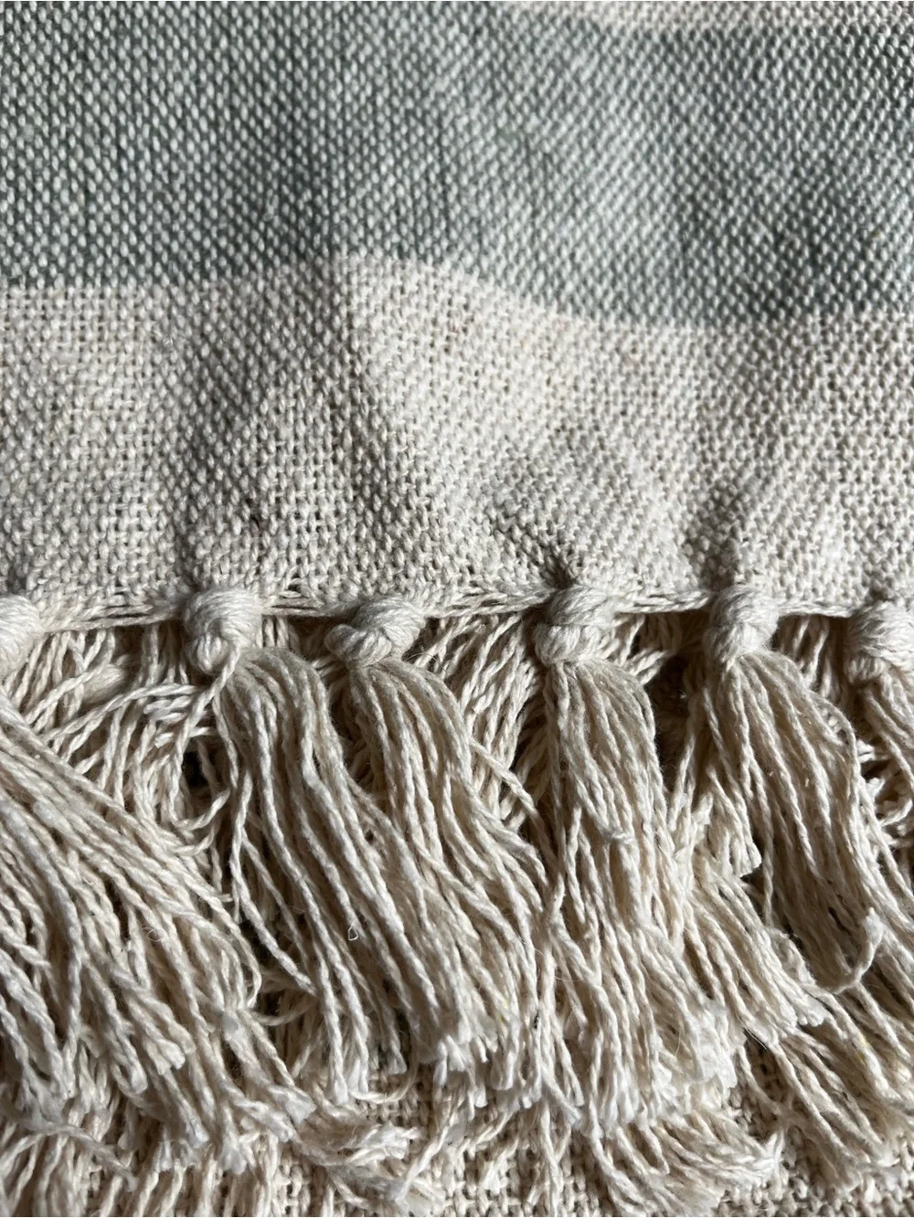 DII Cotton Cabana Striped Blanket Throw Fringe 50 x 60 Artichoke Beach Couch
